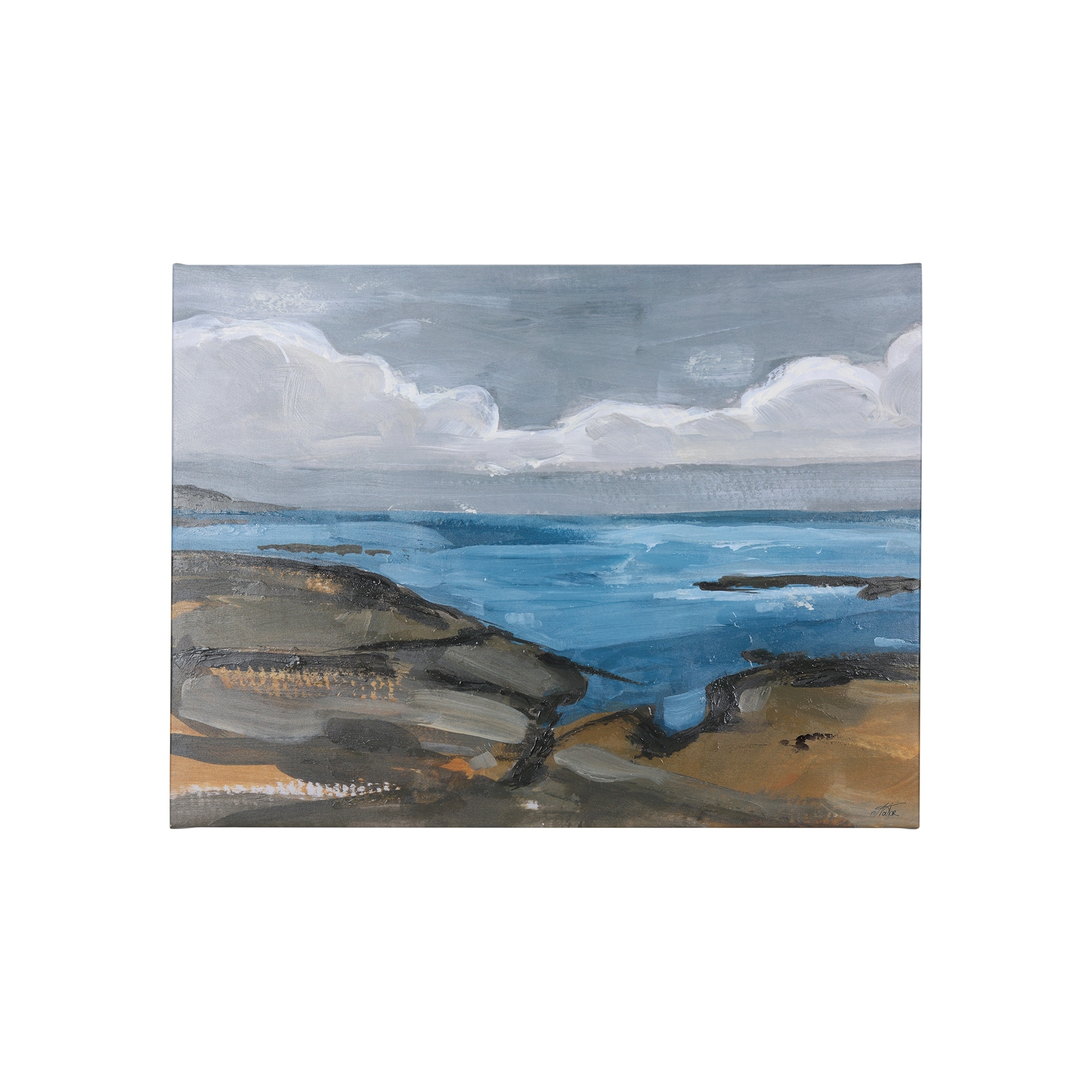 Grey Sky I (40 x 30) Canvas Art Print