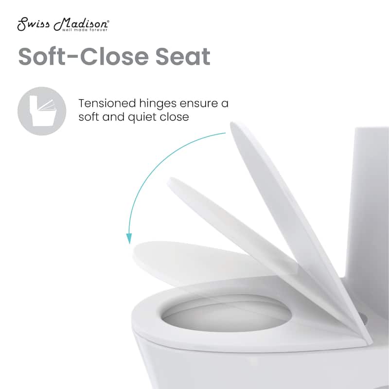 Celeste One-Piece Elongated Toilet Dual-Flush 1.1/1.6 Gpf - 30.7" x 16.25" 30.25"