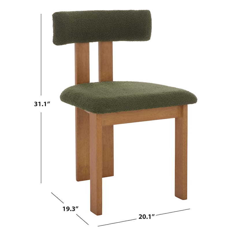 SAFAVIEH HOME Calamo Dining Chair (Set of 2) - 20"W x 19"D x 31"H