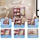 preview thumbnail 6 of 8, Kids Sling Book Rack & Toy Storage Organizer with Shelf,Pink