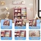 preview thumbnail 42 of 43, Toy Storage Organizer Cabinet Kids Bookshelf Children Bookcase Toddler Baby Sling Book Rack Shelf