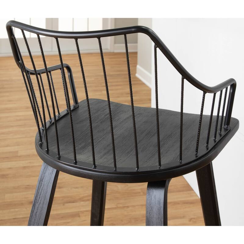 The Gray Barn Winston 26" Fixed-Height Counter Stool
