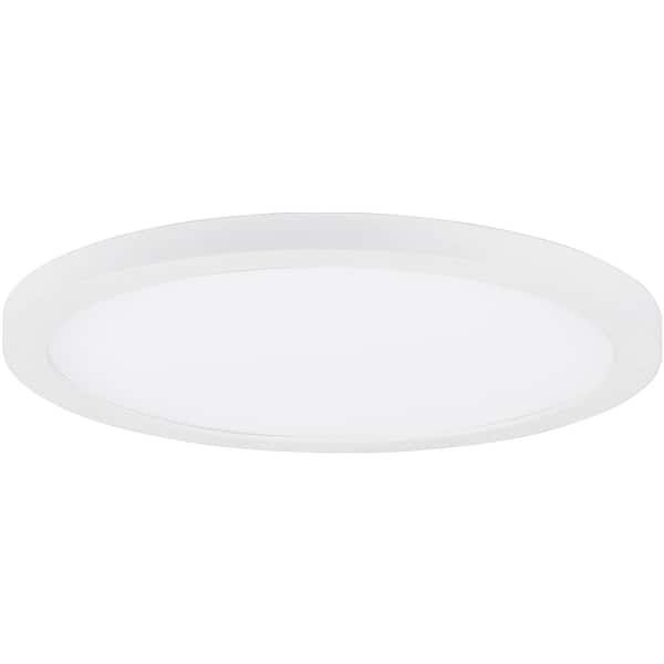slide 1 of 1, Maxim 57597WT Chip 11-1/4" Wide LED Flush Mount Ceiling Fixture - 5CCT White