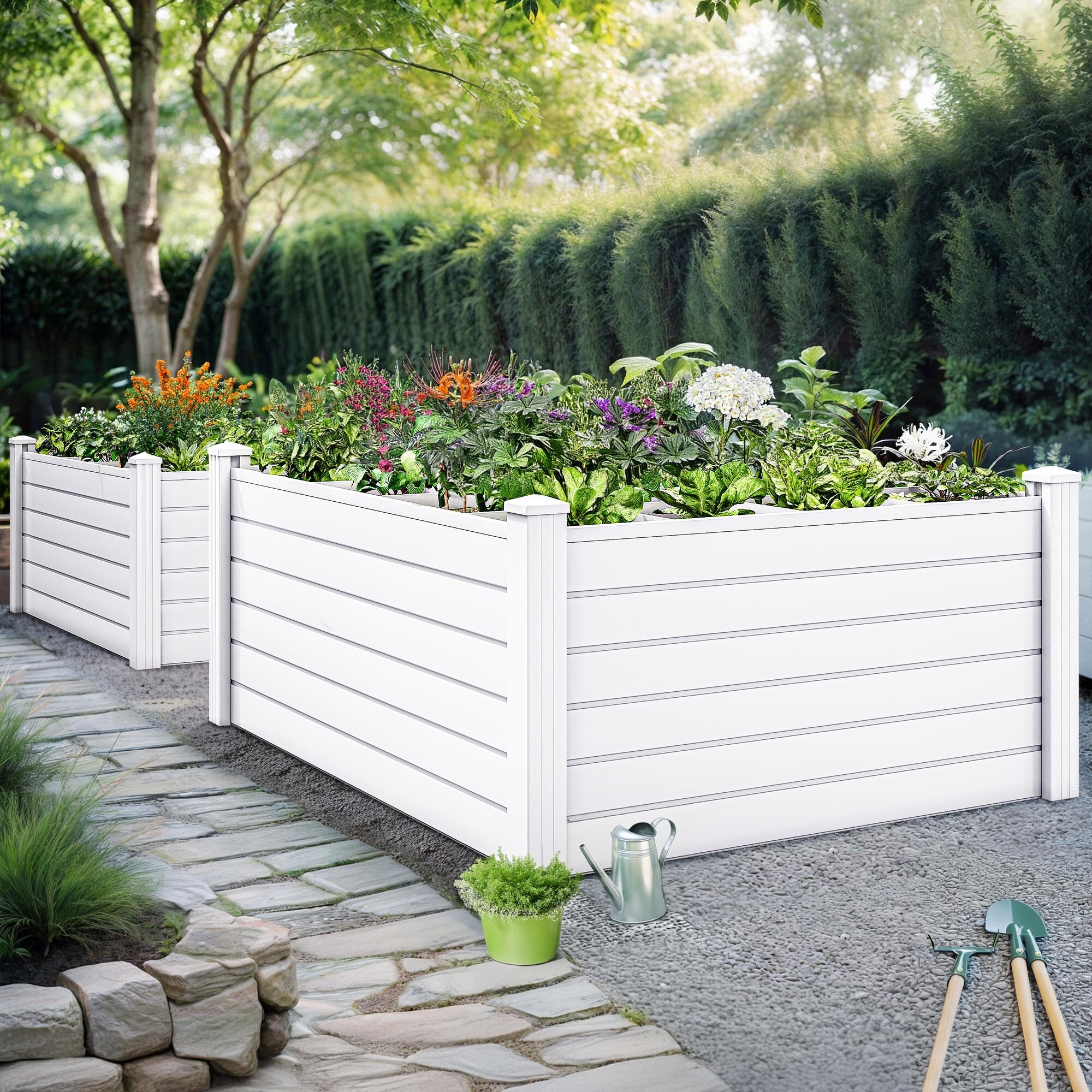 4'W X 4'D X 2'H Raised Garden Bed - 4'W X 4'D X 2'H - Bed Bath