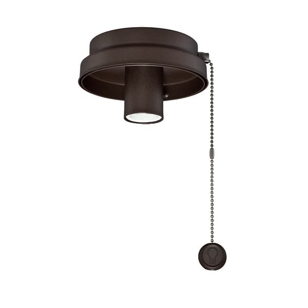 slide 2 of 7, Fanimation Ceiling Fan Low Profile Light Kit Fitter Oil-Rubbed Bronze