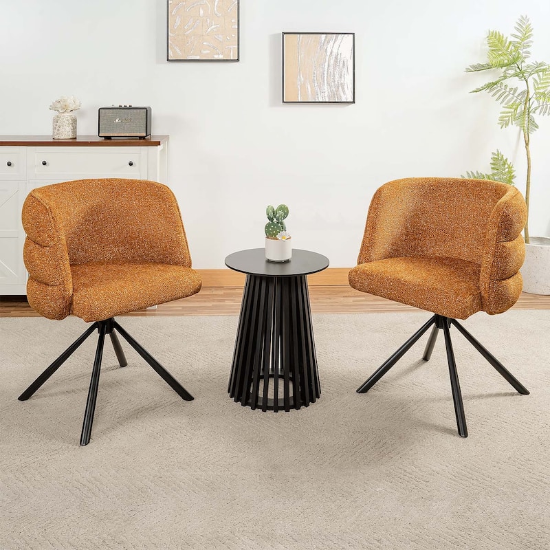 270° Modern Swivel Home Office Desk Chairs Set of 2,for Comfort and Style