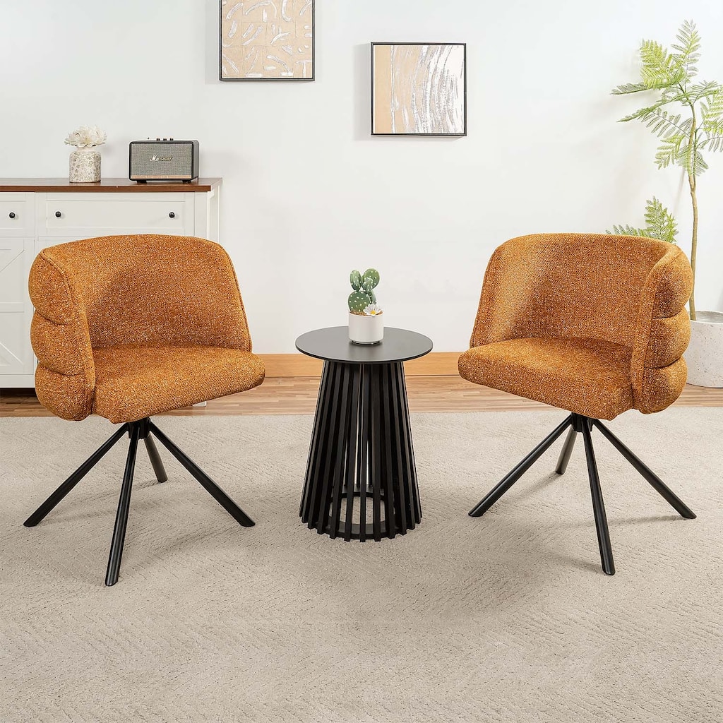 270° Swivel Home Office Desk Chairs Set of 2,with Metal Base for Comfort and Style