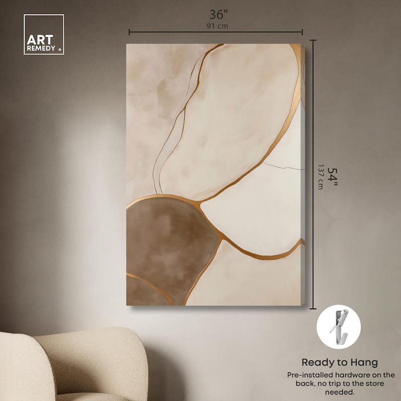 Taupe Terrain I Canvas by Art Remedy, Gallery Wrapped