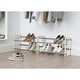 preview thumbnail 3 of 5, TRINITY BASICS® 2-Tier Expandable Shoe Rack, 2-Pack, White