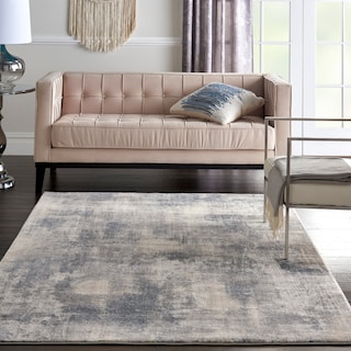 Rustic Textures Distressed Vintage Abstract Area Rug