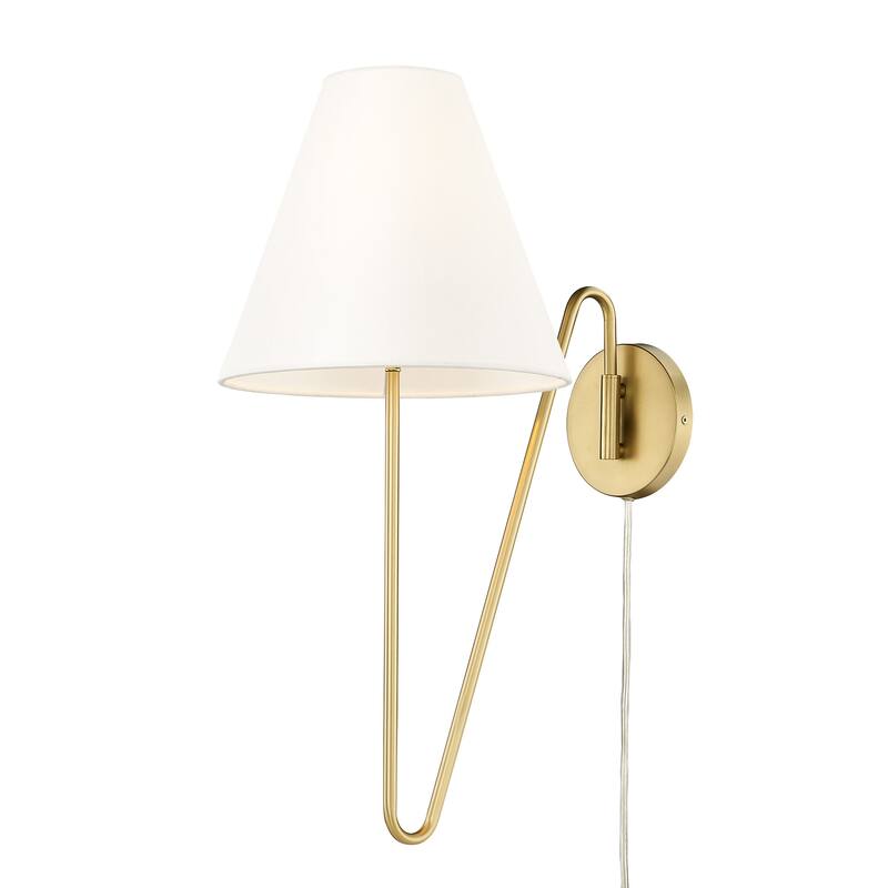 Golden Lighting 3690-A1W IL Kennedy 25" Tall Hardwired or Plug-In Wall