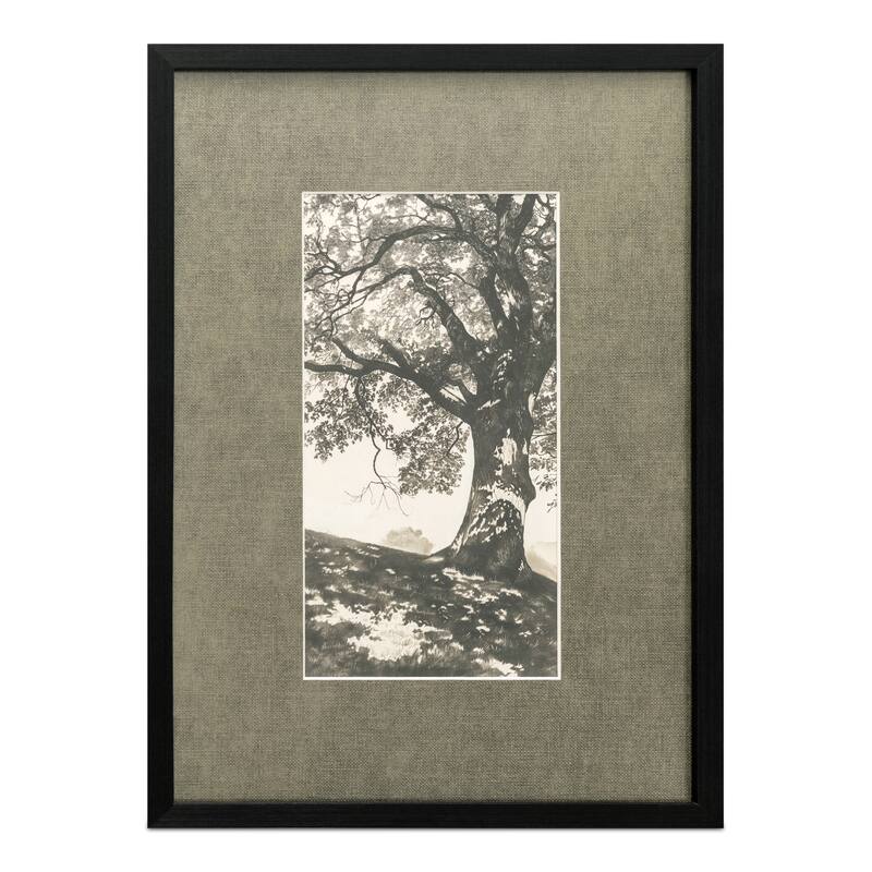 NADAAL STUDIOS Oralyn Framed Print, Idyllic Morning Scene on Paper with Textured Mat and Solid Wood Frame