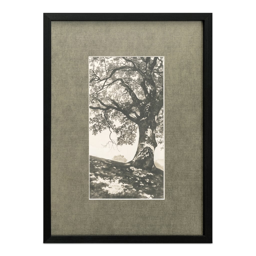 NADAAL STUDIOS Oralyn Framed Print, Idyllic Morning Scene on Paper with Textured Mat and Solid Wood Frame