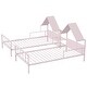 preview thumbnail 9 of 22, Twin Size Metal Double Platform Bed with Headboard and Nightstand