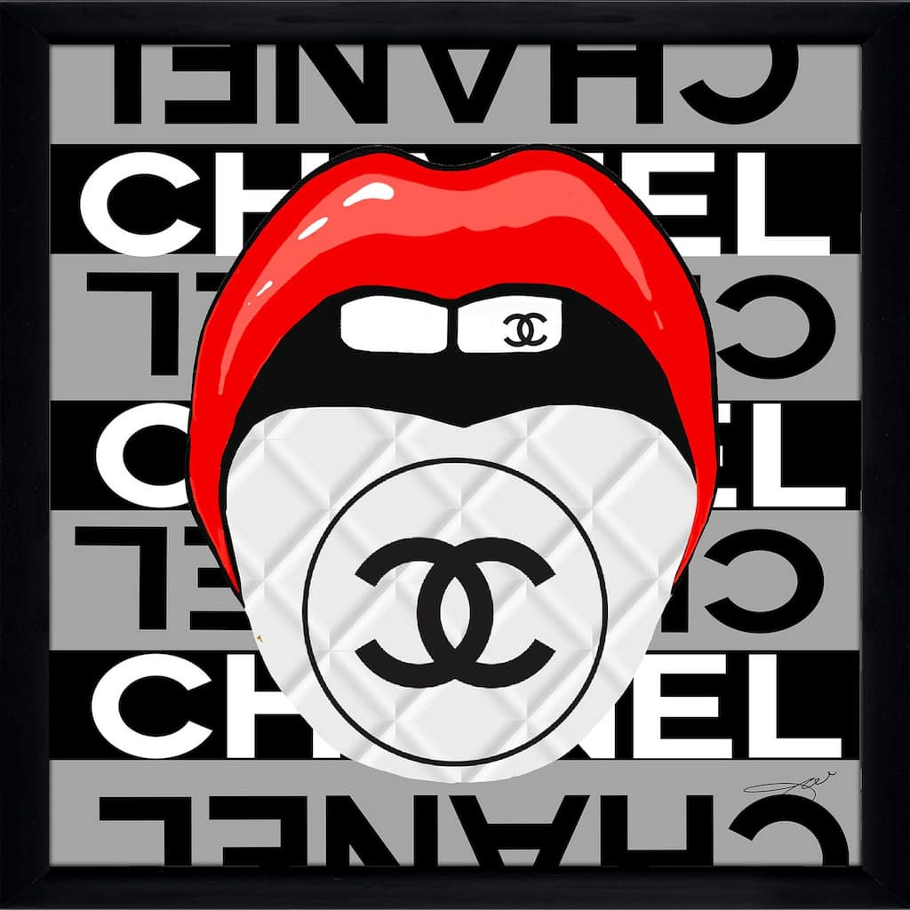 "Chanel Tongue" by Jodi Print on Acrylic