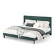 preview thumbnail 27 of 26, Twin Bed Frame Upholstered Platform Bed with Fabric Headboard, Non-Slip and Noise-Free