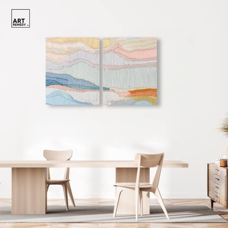 Gentle Breeze II Canvas Set of 2 by Art Remedy, Gallery Wrapped