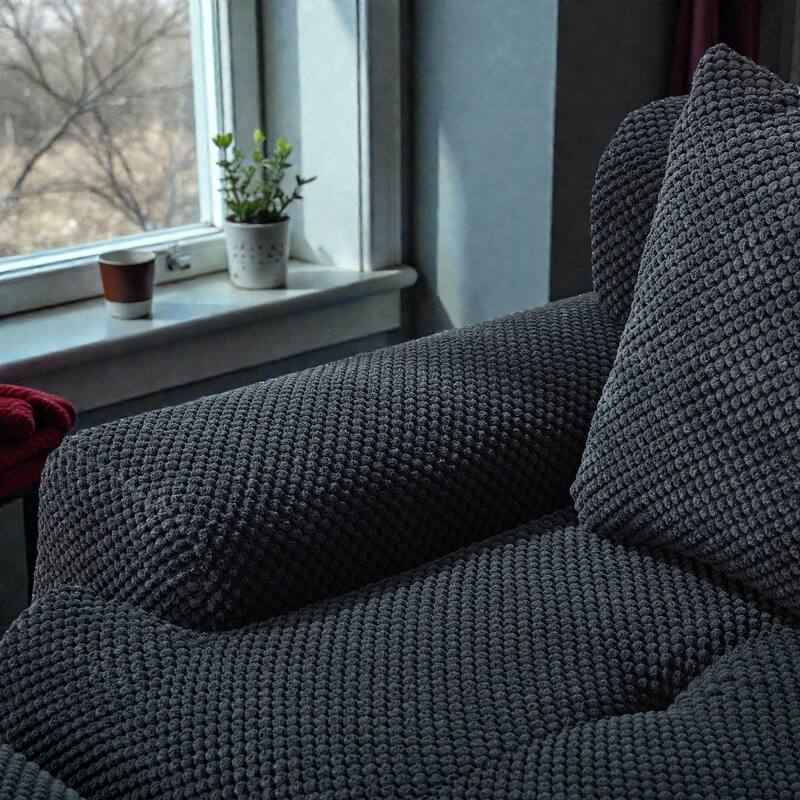 73" Modular Sectional Loveseat, Tufted 2-Seater Cloud Couch with Pillows, Boneless Foam Convertible Sofa for Living Room