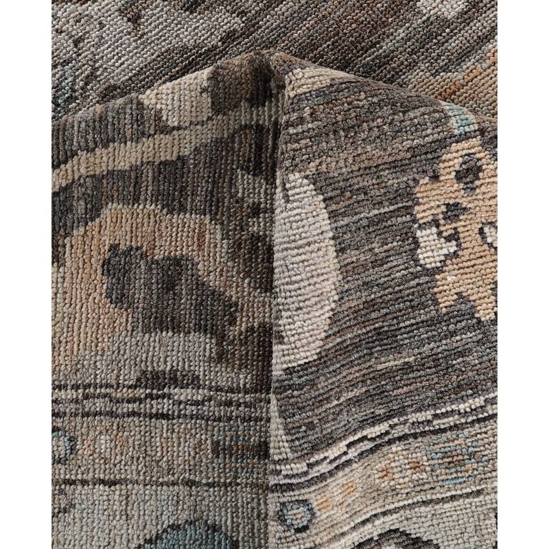 Oushak One-of-a-Kind Hand-Knotted Area Rug - Brown - 8' 2" x 9' 9"