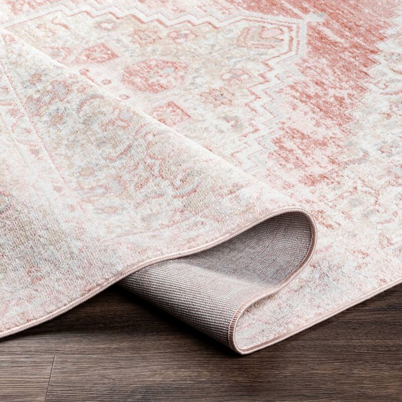 Livabliss Neal Distressed Persian Medallion Area Rug