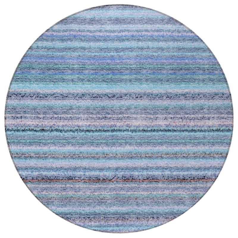 HomeRoots Striped Transitional Rectangle Outdoor Rug