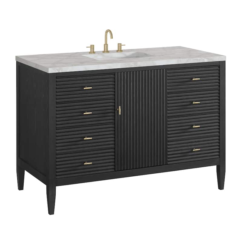 James Martin Vanities 485-V48-3VSL Myrrin 48" Single Basin Wood Vanity
