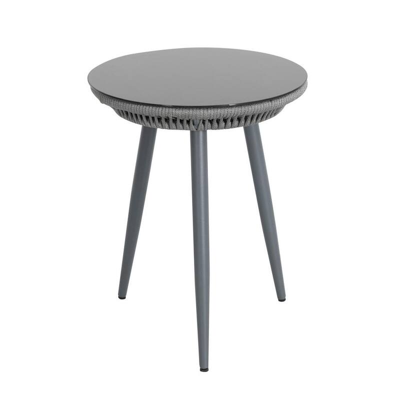 NUU GARDEN 3-Piece Aluminum Patio Furniture Bistro Set with Cushions