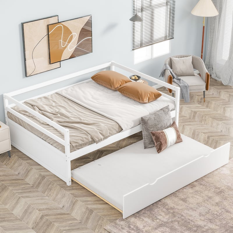 Wood Daybed with Trundle