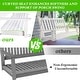 preview thumbnail 5 of 38, VEIKOUS 4 ft. Outdoor Wood Hanging Patio Porch Swing with Chains for 2 Person