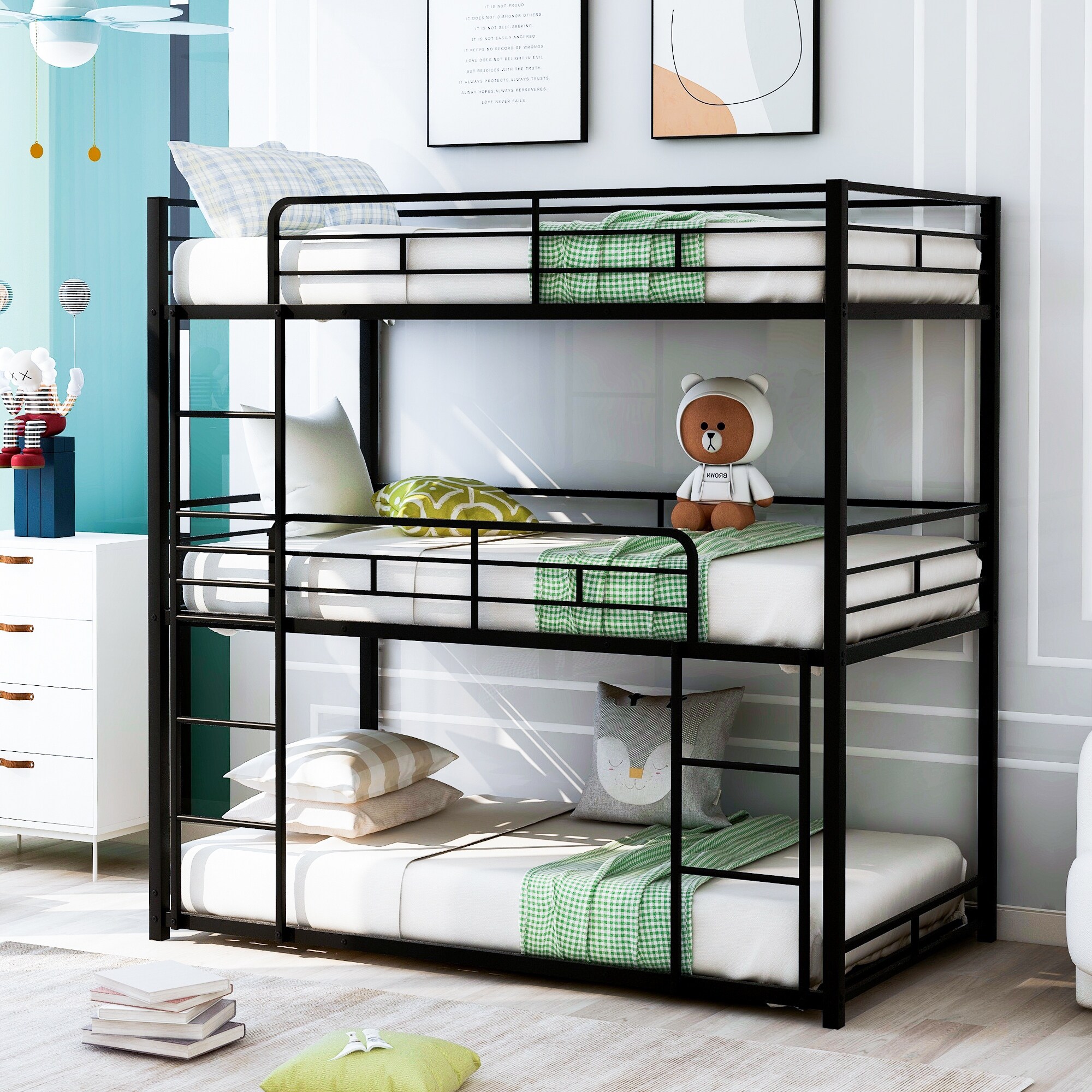 Three bunk discount bed set