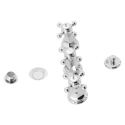Kingston Brass Metropolitan Three-Handle Deck Mount Bidet Faucet