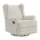 preview thumbnail 11 of 13, Oxford Baby Teegan Swivel Rocker / Recliner Boucle White