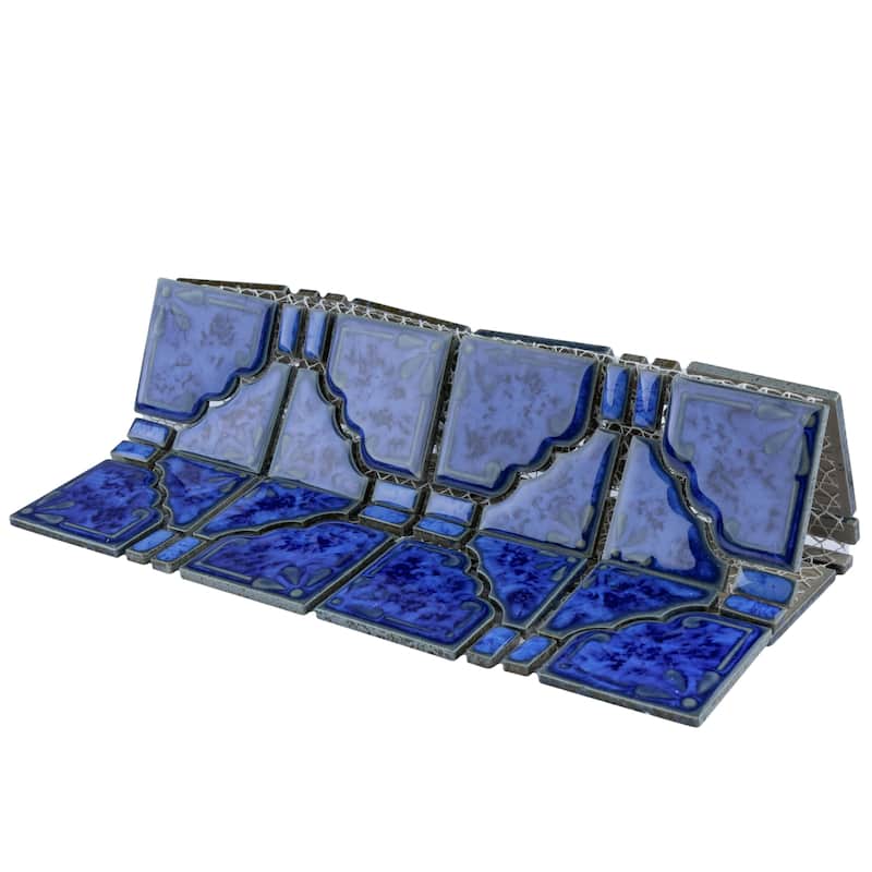 Merola Tile Hudson Moonbeam Blue Cloud 11-7/8" x 11-7/8" Porcelain Floor and Wall Tile