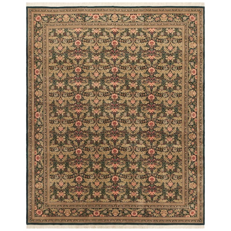 SAFAVIEH Couture Hand-knotted Versailles Tetje Traditional Oriental Silk Rug - 9' x 12' - Assorted