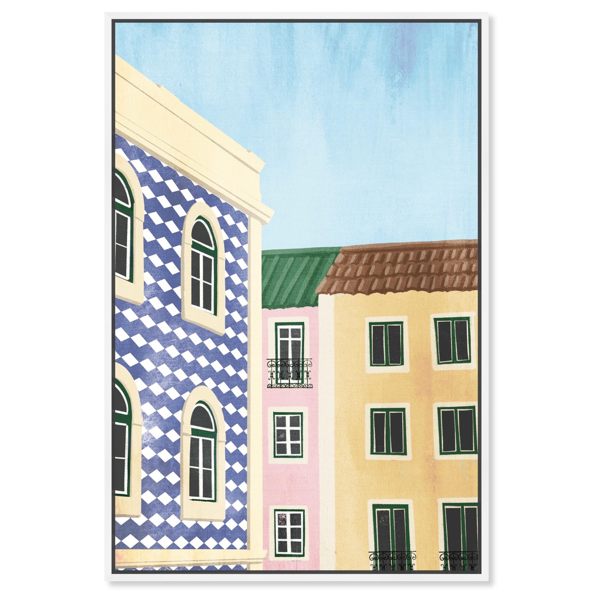 Around the Corner Canvas Fashion Art Prints by Art Remedy