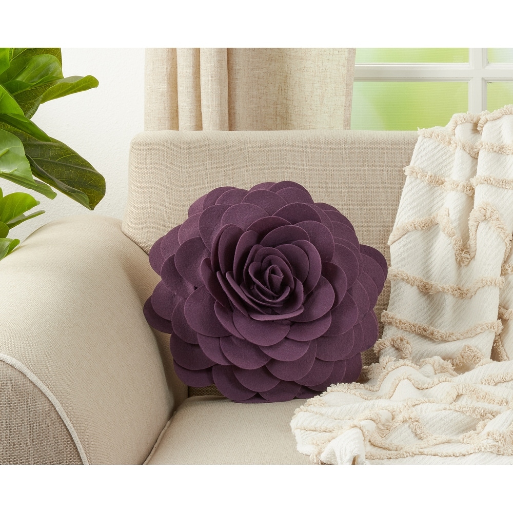 Purple decorative pillows clearance