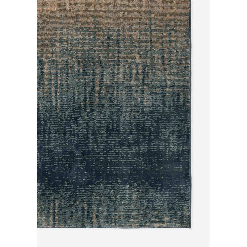 ECARPETGALLERY Machine Woven Sable Blue Area Rug