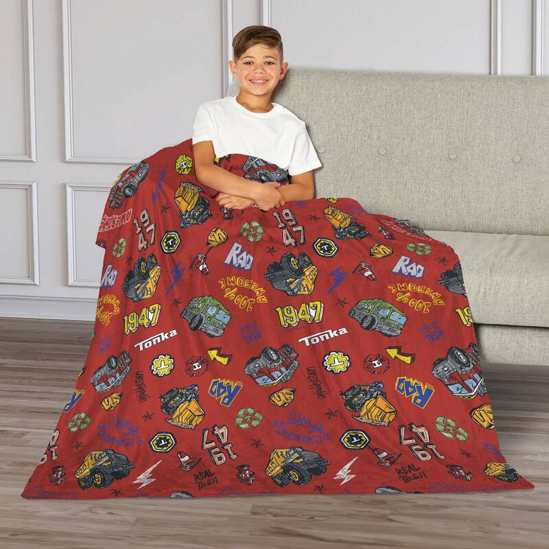 Hasbro Tonka Silk Touch Throw Blanket