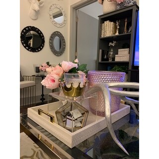 Ursula White Trays - Set of 3