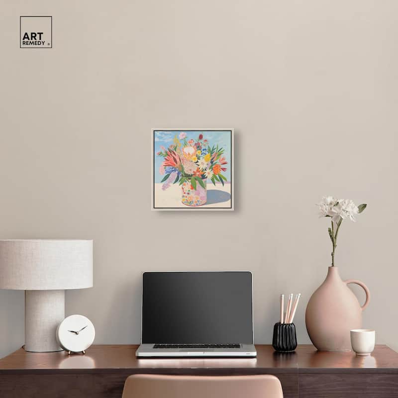Floral Tin Canvas by Art Remedy