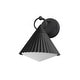 preview thumbnail 1 of 2, Maxim 35134 Odette 12" Tall Wall Sconce Black