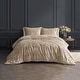 preview thumbnail 10 of 11, DESIGN STUDIO Rochelle Outline Floral Crushed Velvet Comforter Set Latte - Queen