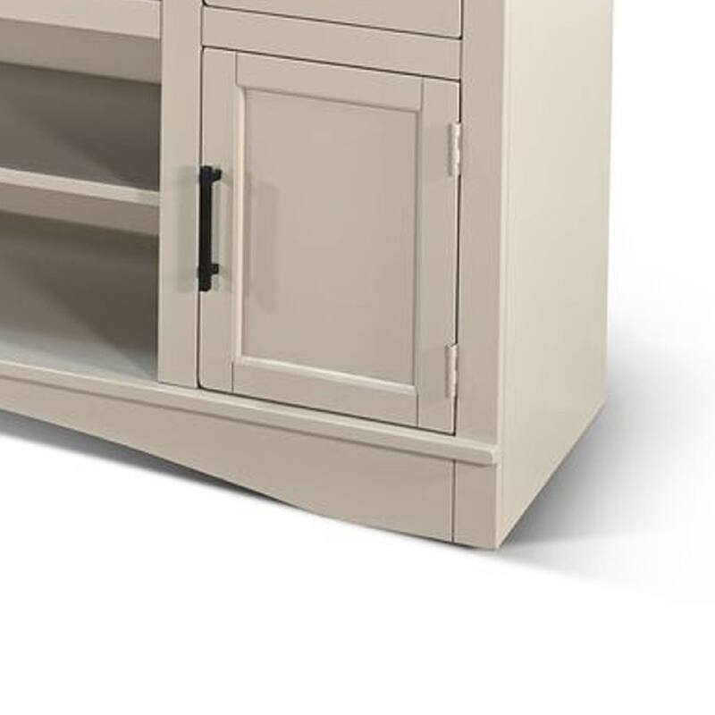 Sely, TV Media Entertainment Cabinet, 78 Inch, 2 Drawers 2 Doors, Beige