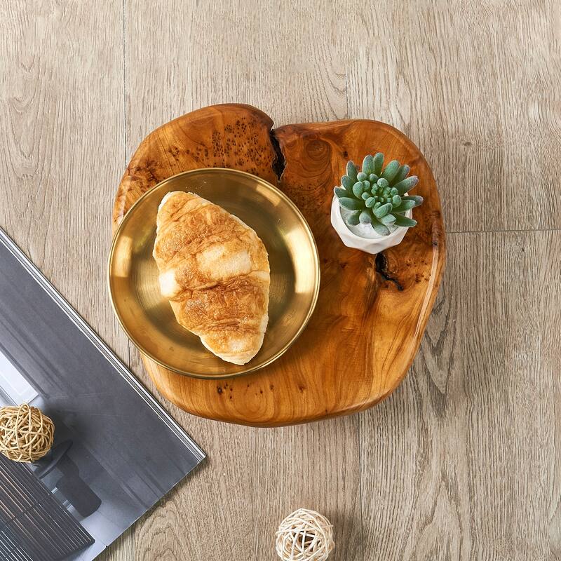 Cedar Roots Serving Stand Farmhouse wood pedestal stand plant holder