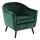 preview thumbnail 11 of 21, Silver Orchid Novello Velvet Upholstered Accent Chair - N/A