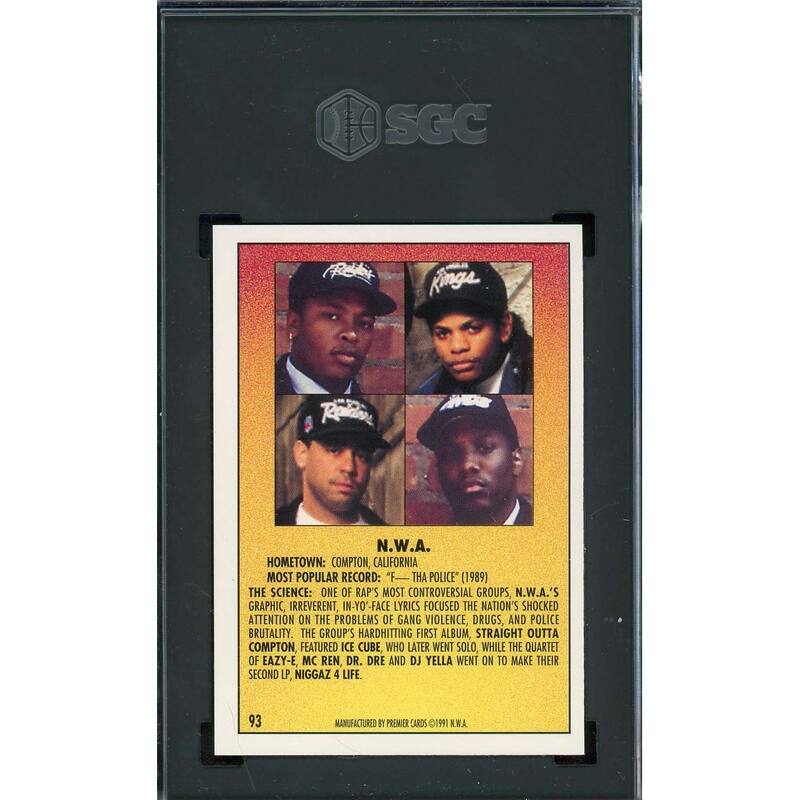 NWA 1991 Premier Rap Pack Card #93 Graded SGC 9 - 8'6" x 11'6"