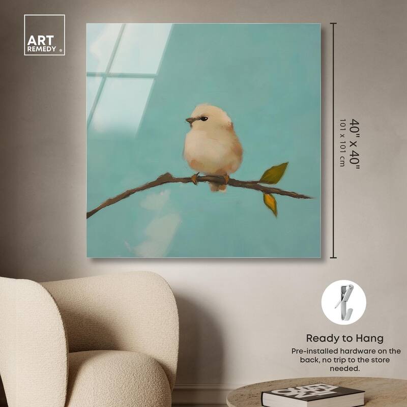 Azure Avian Acrylic by Art Remedy, Ready to Hang
