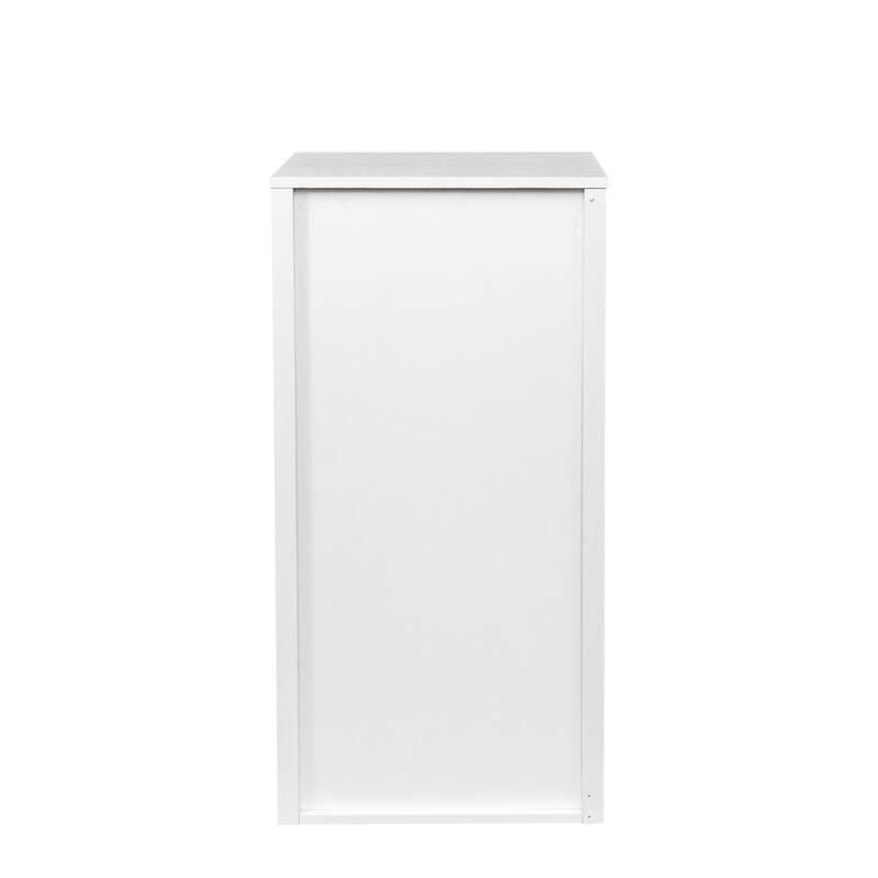 Roomfitters Modular 32-Bottle Wine Cabinet, Modern Buffet and Bar Storage Organizer for Dining or Living Room