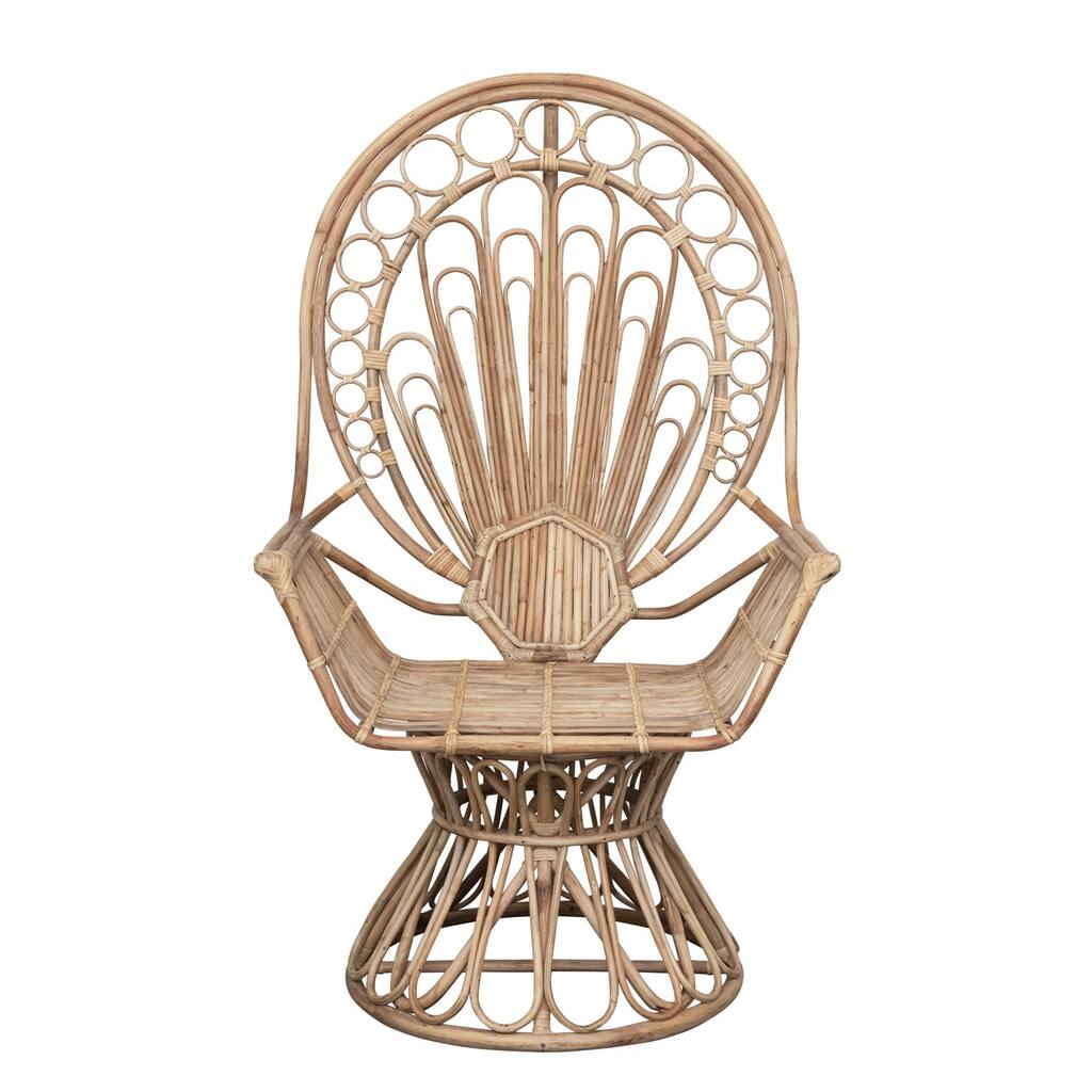 Hand-Woven Cane Chair