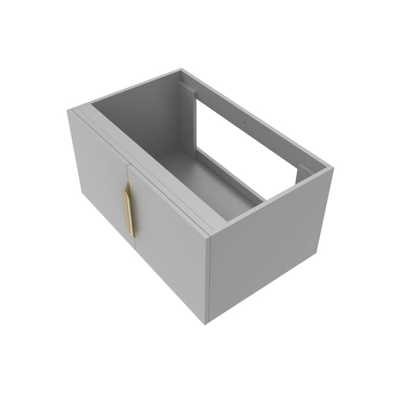 Alpine 30" Wall Mounted Bathroom Vanity (Base Only)